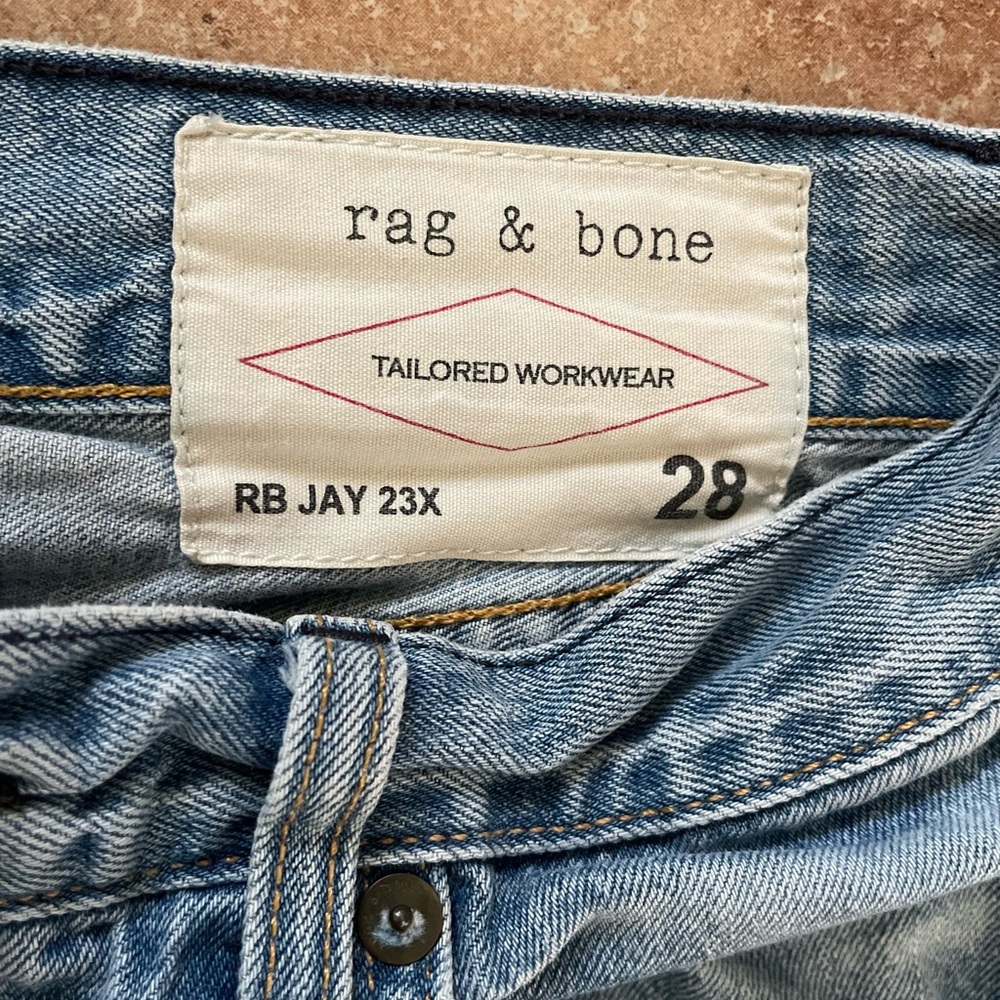 rag & bone light blue denim RB JAY 23X jeans